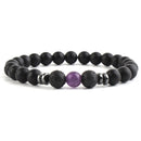 Chakra & Lava Stone Beaded Bracelet