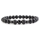 Chakra & Lava Stone Beaded Bracelet