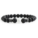 Chakra & Lava Stone Beaded Bracelet