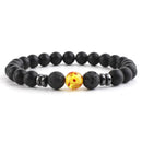 Chakra & Lava Stone Beaded Bracelet