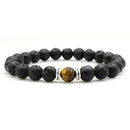 Chakra & Lava Stone Beaded Bracelet