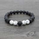 Chakra & Lava Stone Beaded Bracelet