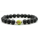 Chakra & Lava Stone Beaded Bracelet