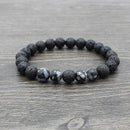 Chakra & Lava Stone Beaded Bracelet