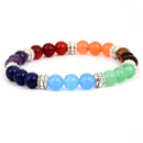 Chakra & Lava Stone Beaded Bracelet