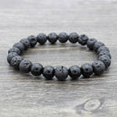 Chakra & Lava Stone Beaded Bracelet
