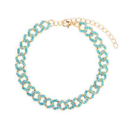 Sparkle Cuban Anklet