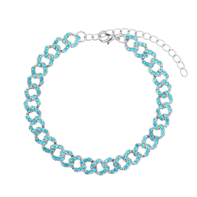 Sparkle Cuban Anklet