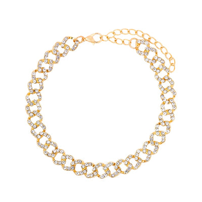 Sparkle Cuban Anklet