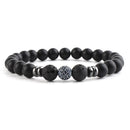 Chakra & Lava Stone Beaded Bracelet