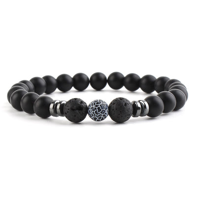Chakra & Lava Stone Beaded Bracelet