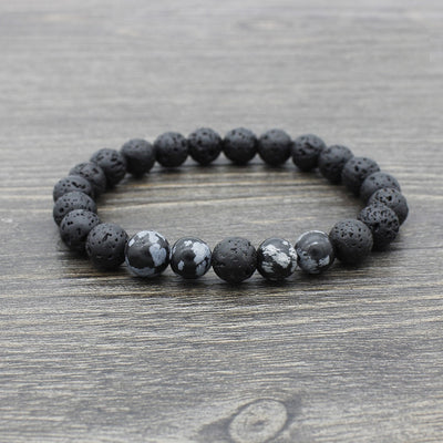Chakra & Lava Stone Beaded Bracelet