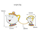 Mrs. Potts and Chip Teacup Brooch